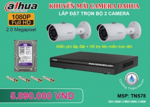 Lắp Đặt 02 Camera Dahua 2.0 Megapixel